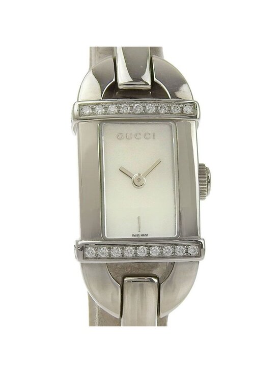 Gucci Stainless Steel Diamond Quartz Analog Display White Shell main image 6
